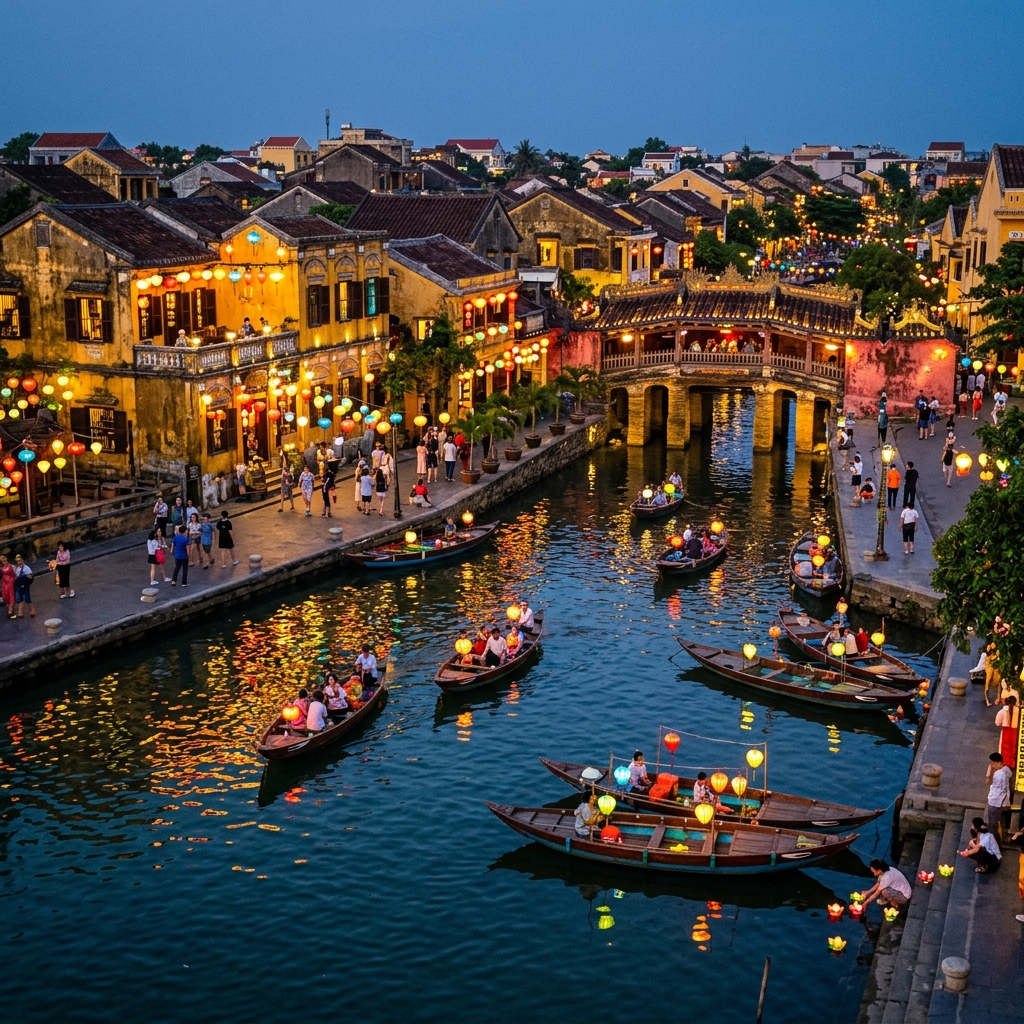 Phố cổ Hội An đèn lồng lung linh