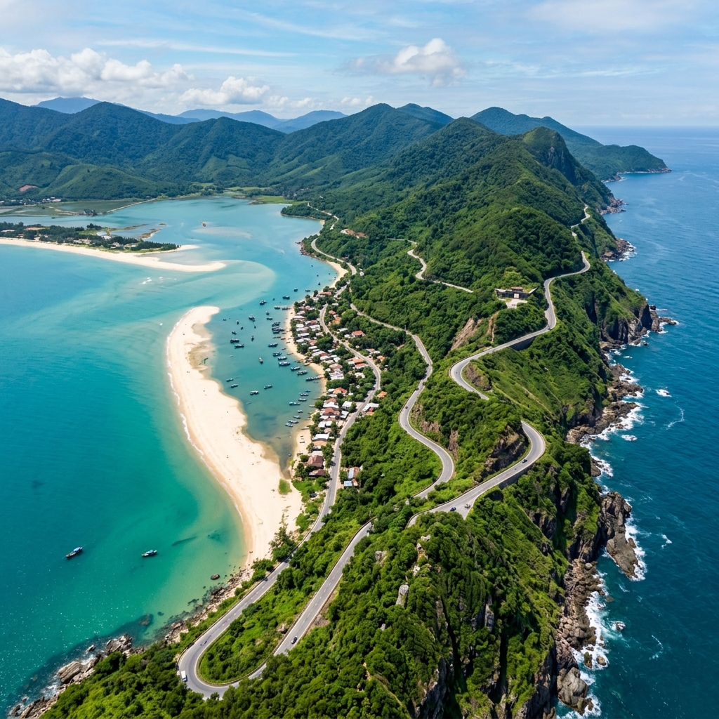 Biển Lăng Cô và đèo Hải Vân